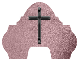 DARAY-L-510-BK-SH-OR Black Single Cross Shimmer Orchid
